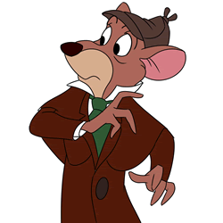 How to Draw Basil from The Great Mouse Detective Step by Step
