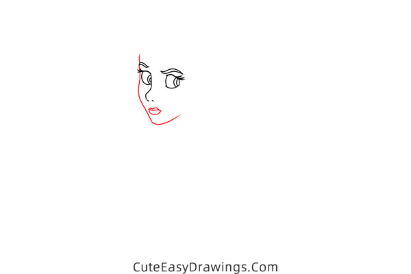 how to draw eilonwy the princess - www.cuteeasydrawings.com