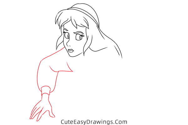 how to draw eilonwy the princess - www.cuteeasydrawings.com