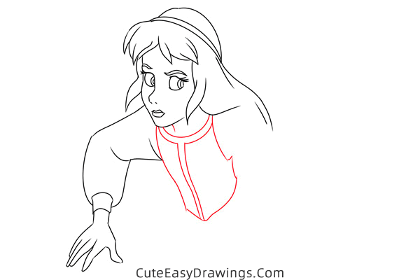 how to draw eilonwy the princess - www.cuteeasydrawings.com