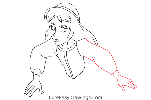 how to draw eilonwy the princess - www.cuteeasydrawings.com