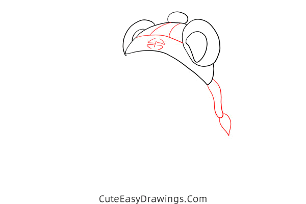 how to draw happy chinese new year panda - www.cuteeasydrawings.com