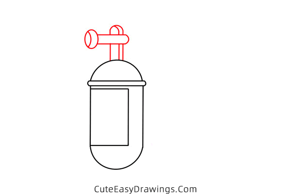 how to draw an oxygen tank - www.cuteeasydrawings.com