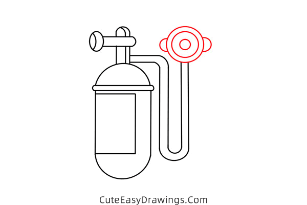 how to draw an oxygen tank - www.cuteeasydrawings.com