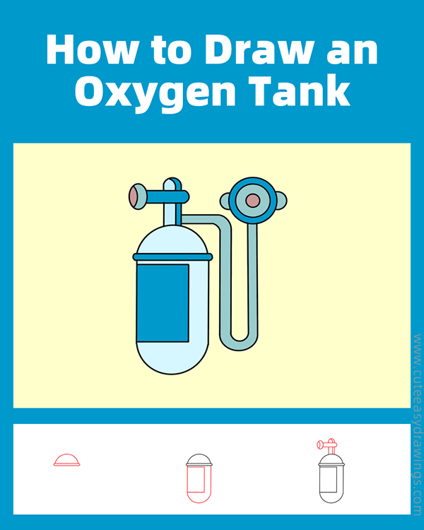 how to draw an oxygen tank - www.cuteeasydrawings.com