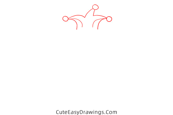 how to draw a clown spinning plates - www.cuteeasydrawings.com