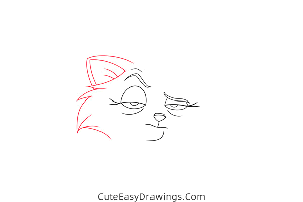 how to draw zelda from the fox and the hound - www.cuteeasydrawings.com