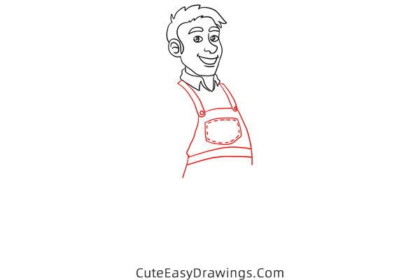 how to draw a carpenter - www.cuteeasydrawings.com