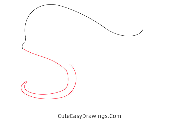 how to draw monstro from pinocchio - www.cuteeasydrawings.com