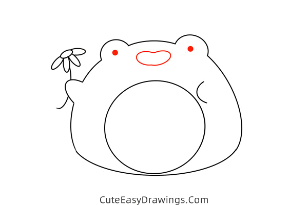 how to draw a cartoon frog - www.cuteeasydrawings.com