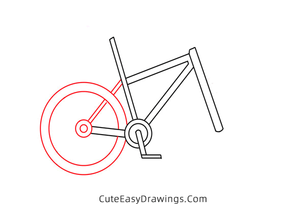 how to draw a bike - www.cuteeasydrawings.com