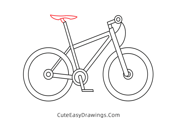 how to draw a bike - www.cuteeasydrawings.com