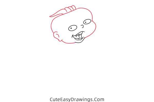 how to draw phil deVille from all grown up - www.cuteeasydrawings.com
