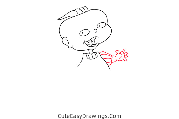 how to draw phil deVille from all grown up - www.cuteeasydrawings.com