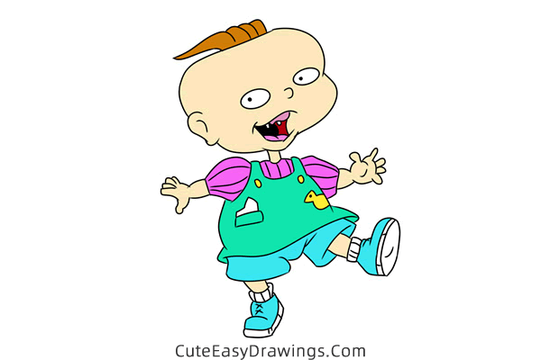 how to draw phil deVille from all grown up - www.cuteeasydrawings.com