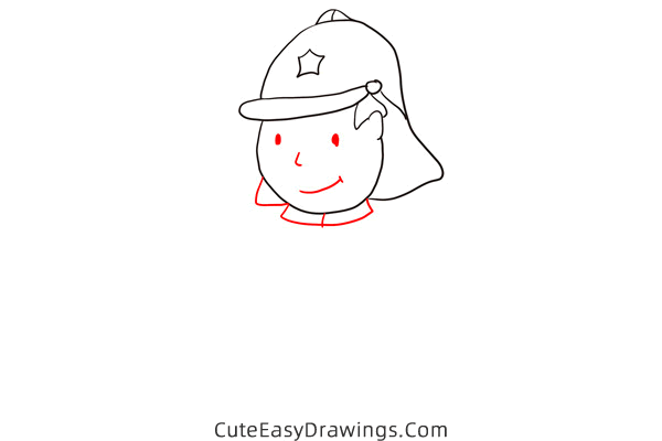how to draw a firefighter - www.cuteeasydrawings.com