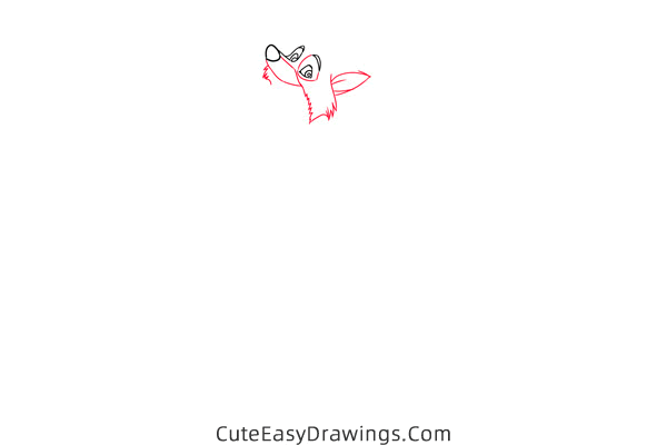 how to draw robin hood the fox - www.cuteeasydrawings.com