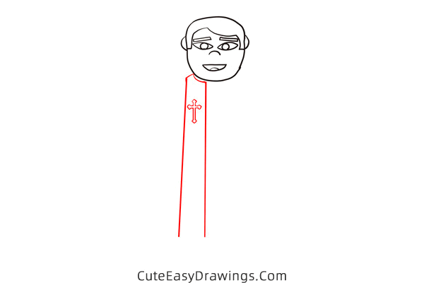 how to draw a pastor - www.cuteeasydrawings.com