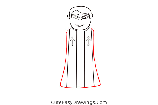 how to draw a pastor - www.cuteeasydrawings.com
