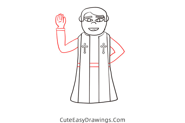 how to draw a pastor - www.cuteeasydrawings.com
