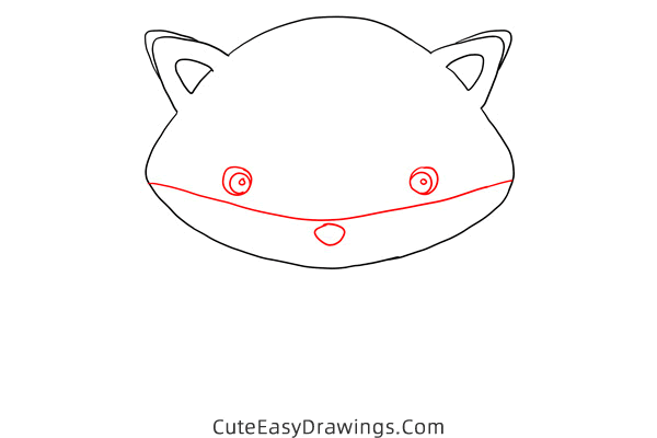 how to draw a cute fox - www.cuteeasydrawings.com