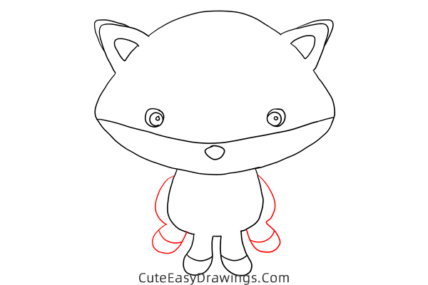 how to draw a cute fox - www.cuteeasydrawings.com