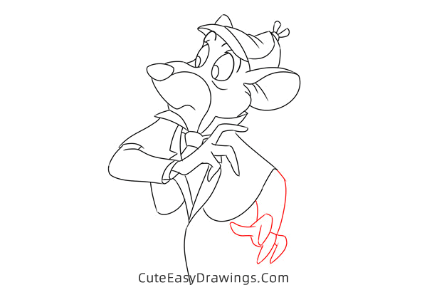 how to draw basil from the great mouse detective - www.cuteeasydrawings.com