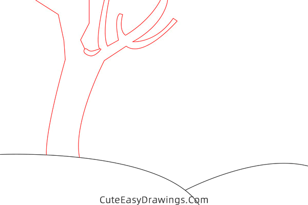 how to draw a snowy night - www.cuteeasydrawings.com