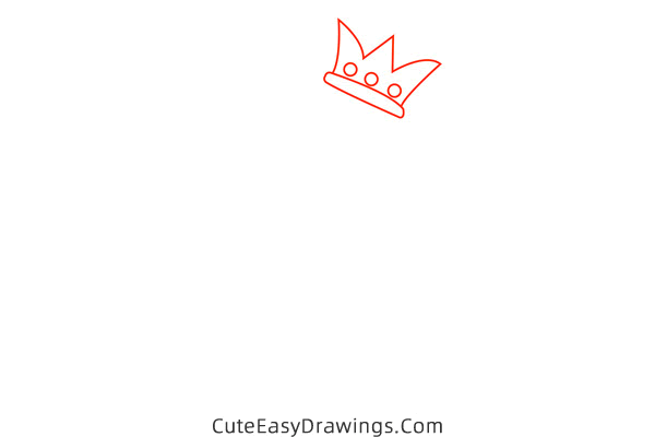 how to draw peppa pig wearing crown - www.cuteeasydrawings.com