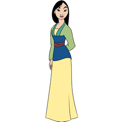How to Draw Fa Mulan Step by Step
