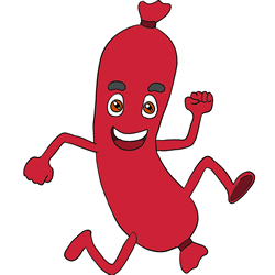 How to Draw a Sausage Step by Step