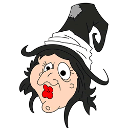 How to Draw a Witch Face Step by Step