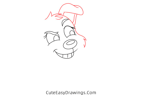 how to draw pepper from pound puppies - www.cuteeasydrawings.com