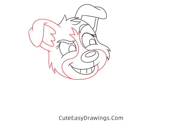 how to draw pepper from pound puppies - www.cuteeasydrawings.com