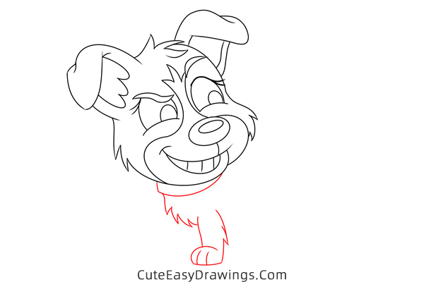 how to draw pepper from pound puppies - www.cuteeasydrawings.com