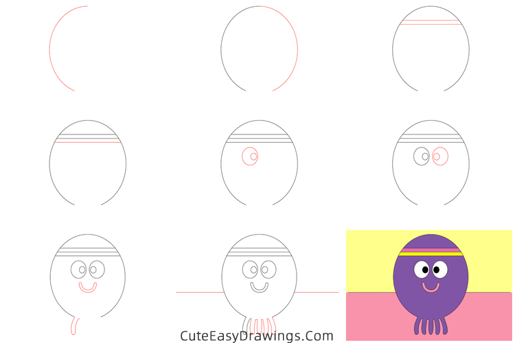 how to draw betty from hey duggee - www.cuteeasydrawings.com