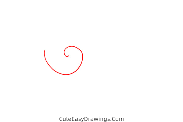 how to draw a snail easy - www.cuteeasydrawings.com