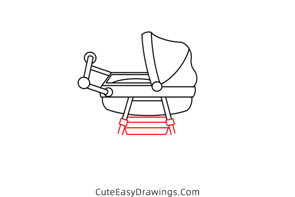 how to draw a stroller - www.cuteeasydrawings.com