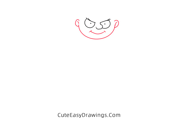 how to draw pugsley addams from the addams family - www.cuteeasydrawings.com