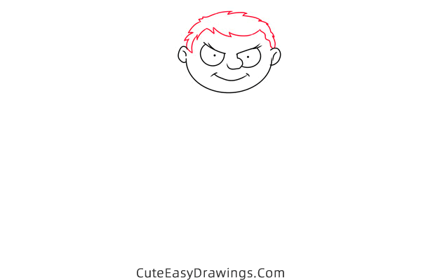 how to draw pugsley addams from the addams family - www.cuteeasydrawings.com