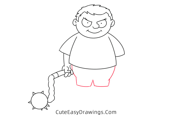 how to draw pugsley addams from the addams family - www.cuteeasydrawings.com