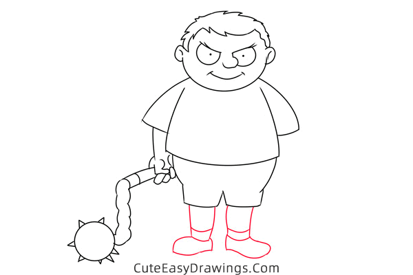 how to draw pugsley addams from the addams family - www.cuteeasydrawings.com