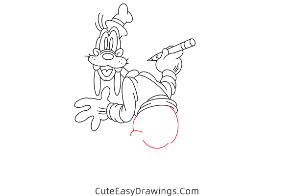 how to draw goofy goof - www.cuteeasydrawings.com