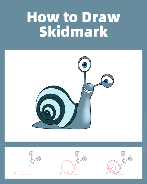 how to draw skidmark from turbo - www.cuteeasydrawings.com
