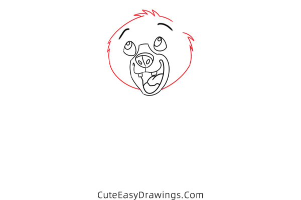 how to draw koda from brother bear - www.cuteeasydrawings.com