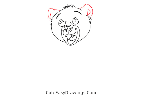 how to draw koda from brother bear - www.cuteeasydrawings.com