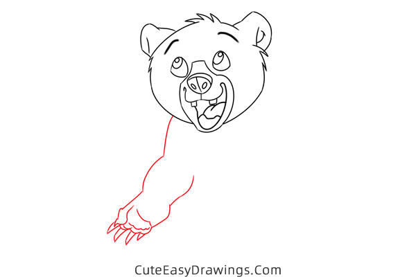 how to draw koda from brother bear - www.cuteeasydrawings.com
