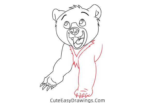 how to draw koda from brother bear - www.cuteeasydrawings.com