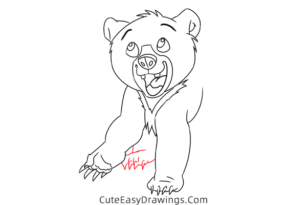 how to draw koda from brother bear - www.cuteeasydrawings.com