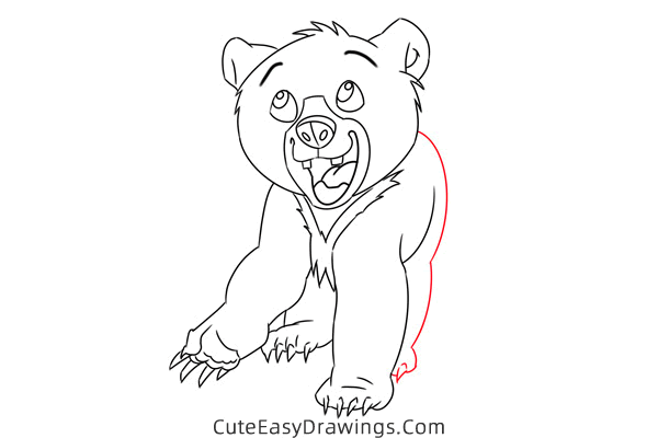 how to draw koda from brother bear - www.cuteeasydrawings.com